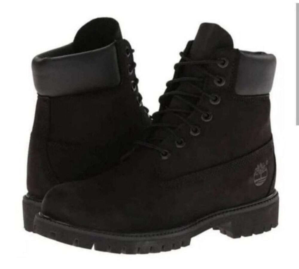 TIMBERLAND 6 Inch Premium Waterproof Boot In Black Size 6